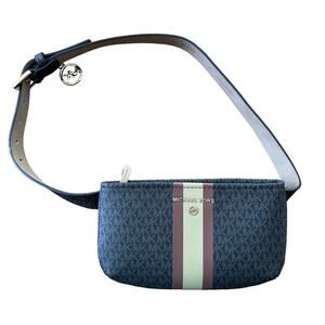 Michael Kors Monogram waist belt bag Fanny pack purse size s/m